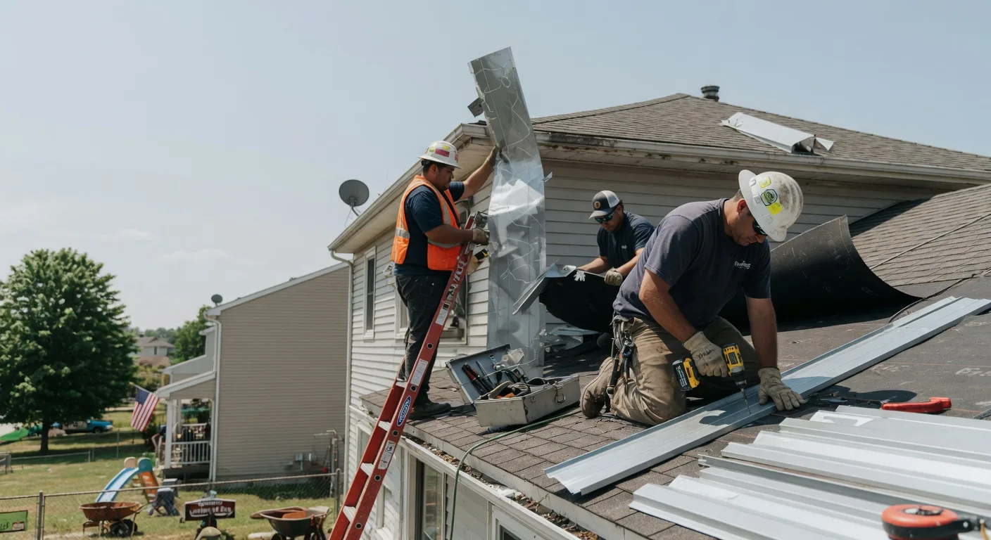Storm Damage Metal Roof Repair in Center Conway, NH
